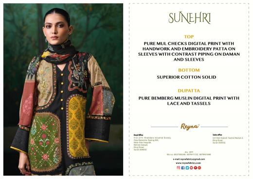 Reyna sunehri kalamkari dress material wholesale